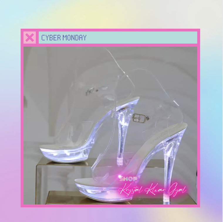 Krystal Klear LED Heels