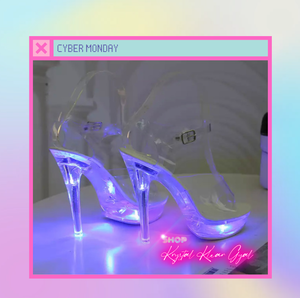 Krystal Klear LED Heels